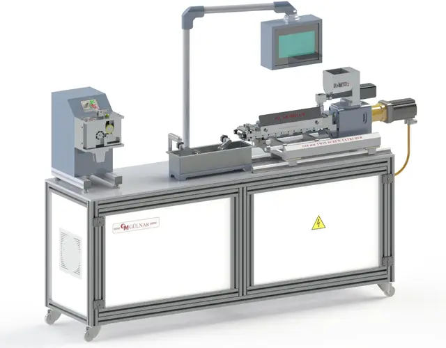 LABORATUVAR TİPİ 16MM ÇİFT VİDALI EXTRUDER